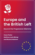 Book cover saying Europe and the British Left